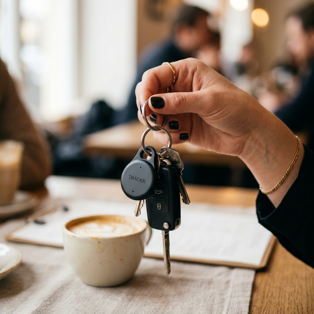 HyperShield Universal Tracker am Schlüsselbund